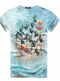Camiseta com estampa de tartarugas